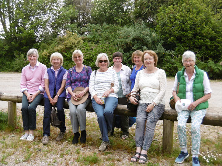 Meavy Garden Society members at Trengwainton